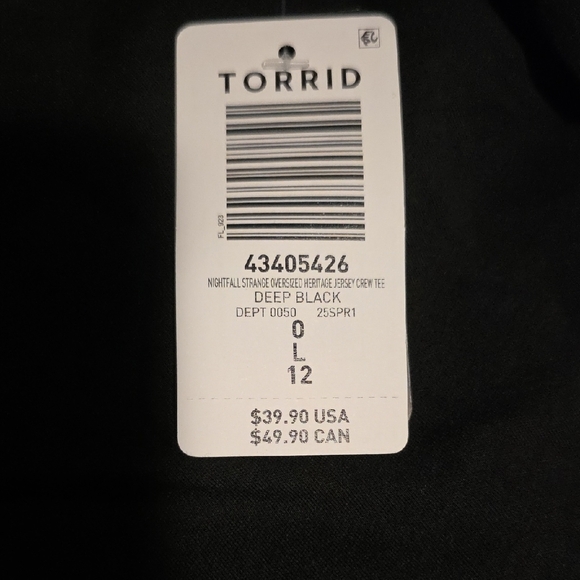 Torrid Nightfall Strange Graphic Style Shirt Size 0, NWT - Picture 7 of 9